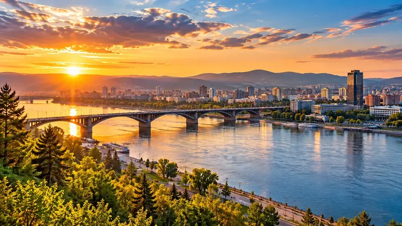 Художественная иллюстрация: Красноярск